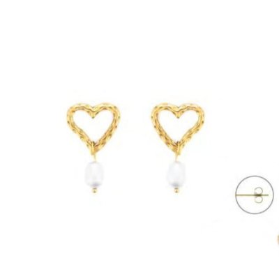 4Us Cesare Paciotti - Orecchini Donna - Acciaio - Perle