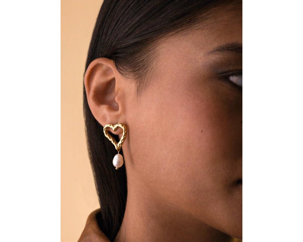 4Us Cesare Paciotti - Orecchini Donna - Acciaio - Perle