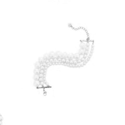 4Us Cesare Paciotti - Bracciale Perle - Acciaio