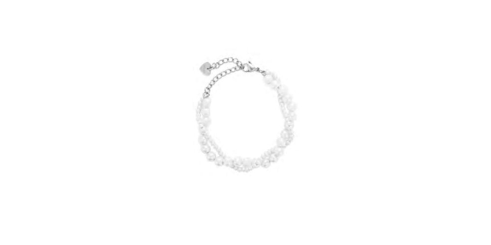 4Us Cesare Paciotti - Bracciale Donna - Acciaio Perle