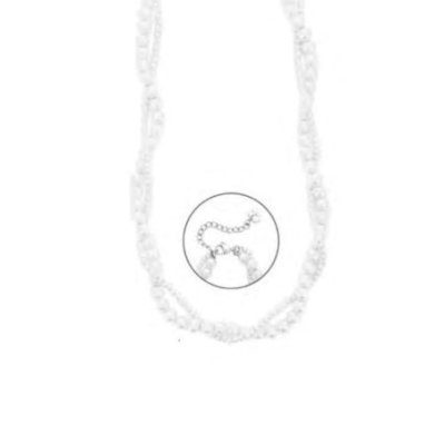 4Us Cesare Paciotti - Collana Donna - Acciaio - Perle