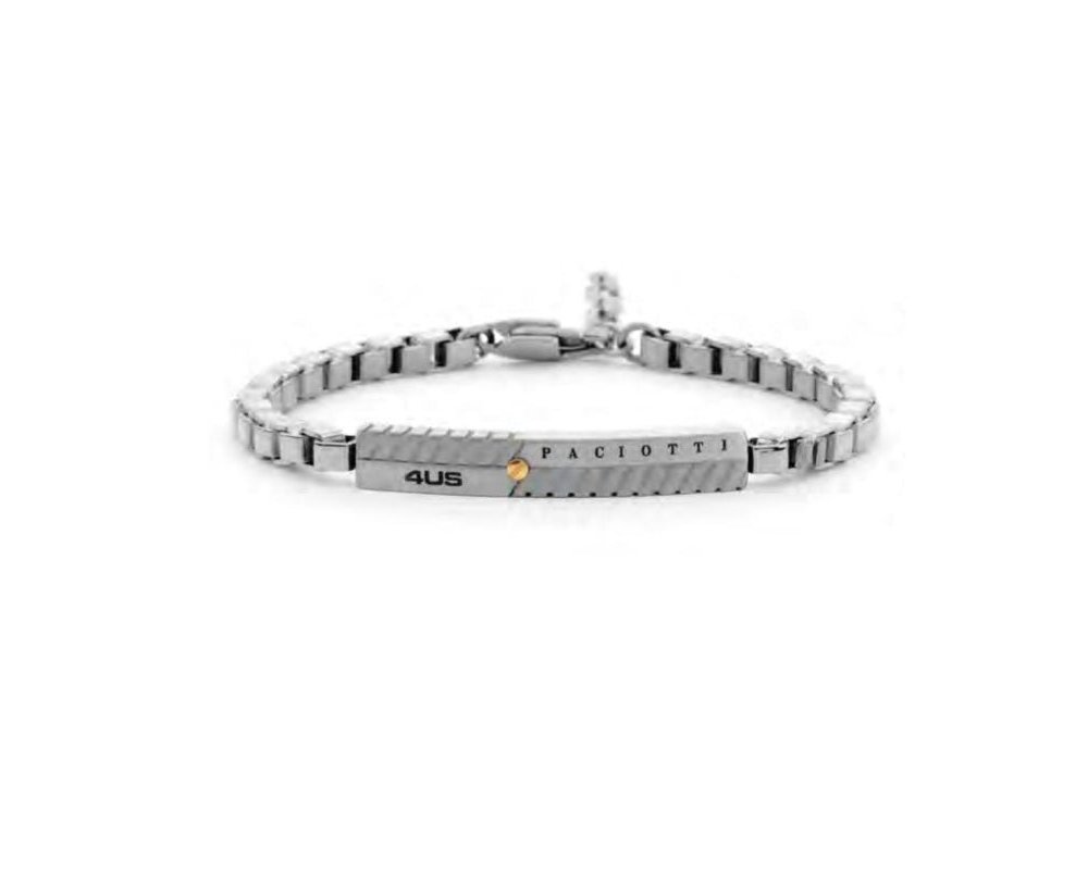 4Us Cesare Paciotti - Bracciale Uomo - Acciaio