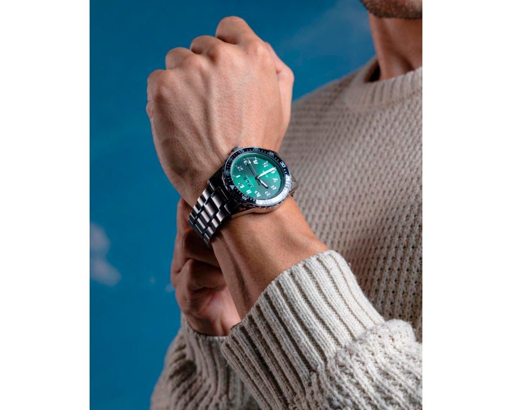 4Us Cesare Paciotti - Orologio Uomo Verde - Acciaio