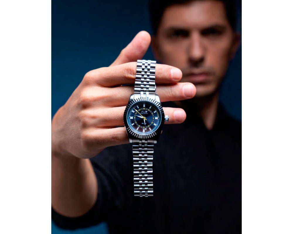 4Us Cesare Paciotti - Orologio Uomo - Blu - Acciaio