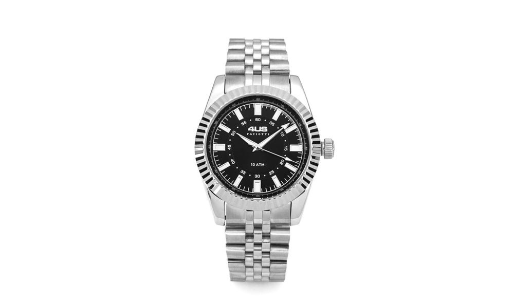 4Us Cesare Paciotti - Orologio Uomo - Nero Acciaio