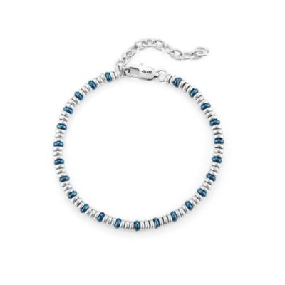 4Us Cesare Paciotti - Bracciale Uomo - Acciaio Blu