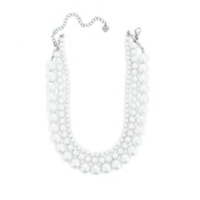 4Us Cesare Paciotti - Collana Donna - Acciaio - Perle