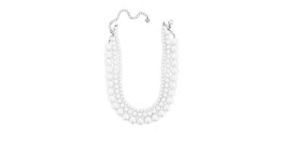 4Us Cesare Paciotti - Collana Donna - Acciaio - Perle