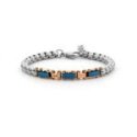 4Us Cesare Paciotti - Bracciale Uomo - Acciaio Rosè