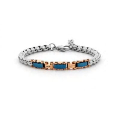 4Us Cesare Paciotti - Bracciale Uomo - Acciaio Rosè