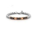 4Us Cesare Paciotti - Bracciale Uomo - Acciaio Rosè