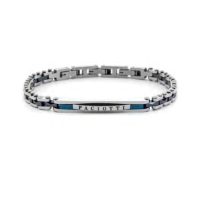 4Us Cesare Paciotti - Bracciale Uomo - Acciaio - Ceramica