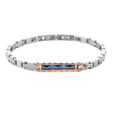 4Us Cesare Paciotti - Bracciale Uomo - Acciaio - Zirconi