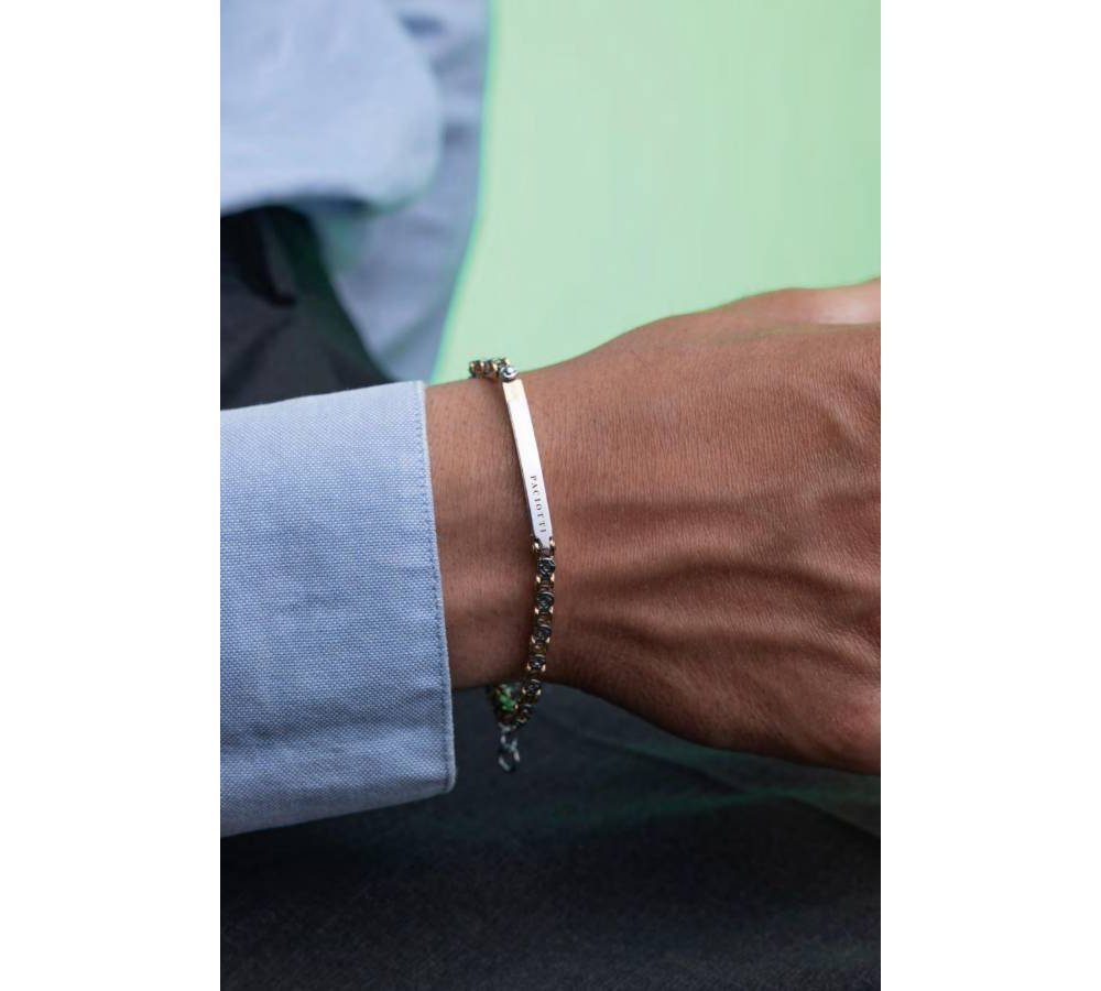 4Us Cesare Paciotti - Bracciale Uomo - Acciaio - Oro Pvd