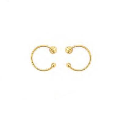 4Us Cesare Paciotti - Orecchini Semicerchio - Acciaio