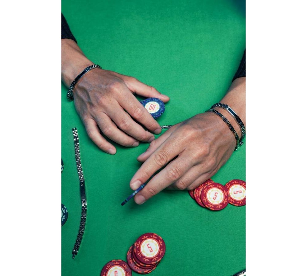 4Us Cesare Paciotti - Bracciale Uomo - Acciaio - Targhetta