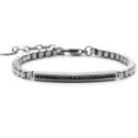 4Us Cesare Paciotti - Bracciale Uomo - Acciaio - Zirconi