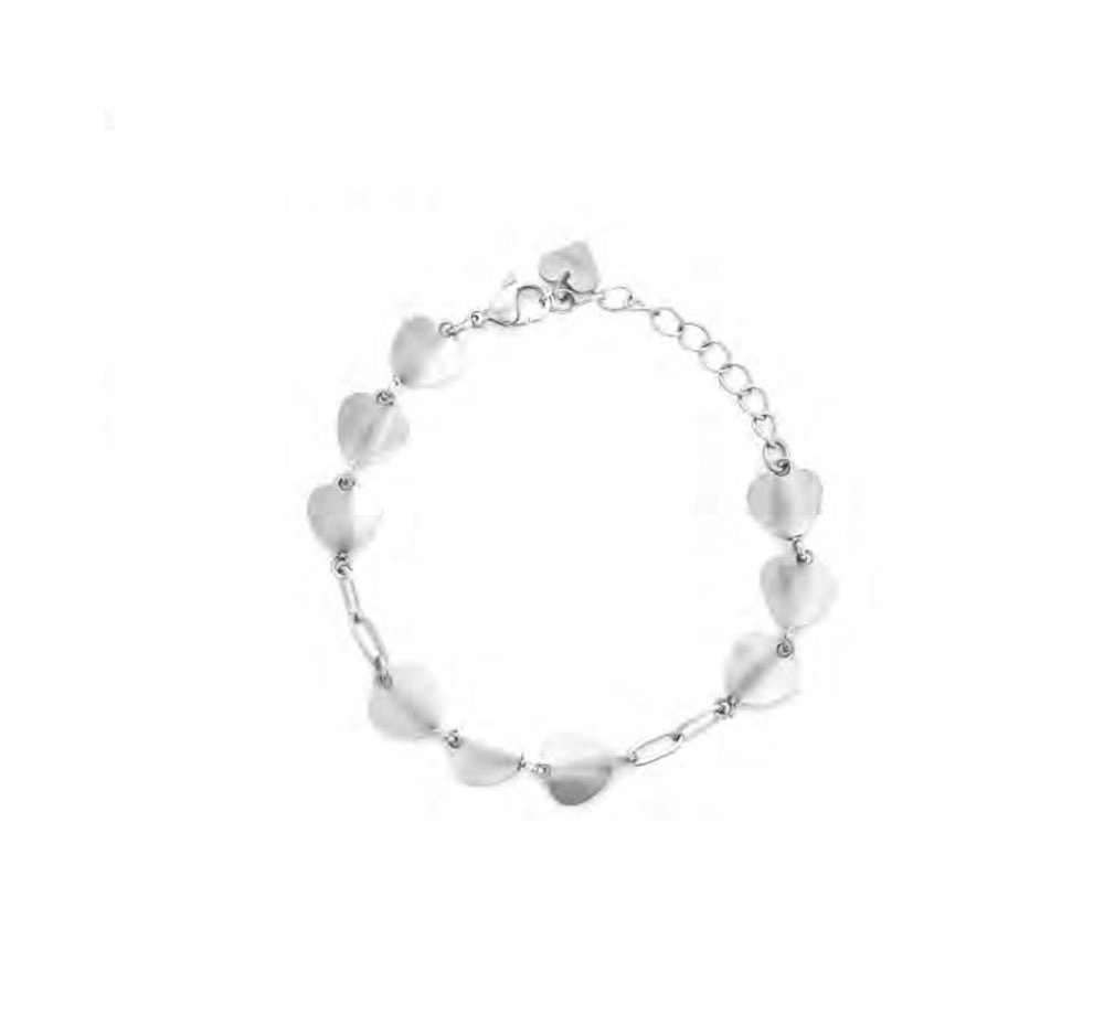 4Us Cesare Paciotti - Bracciale Cuori - Acciaio