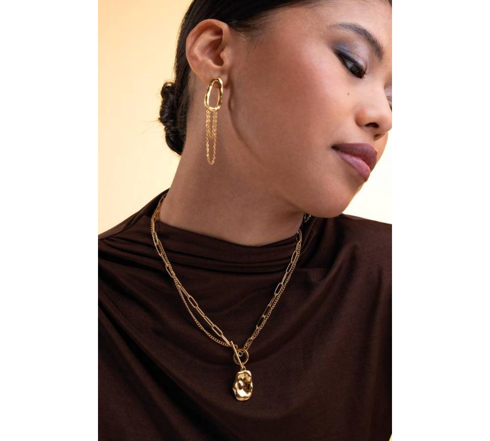 4Us Cesare Paciotti - Orecchini - Acciaio - Pendente