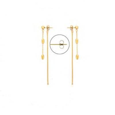 4Us Cesare Paciotti - Orecchini Donna - Acciaio Pendente