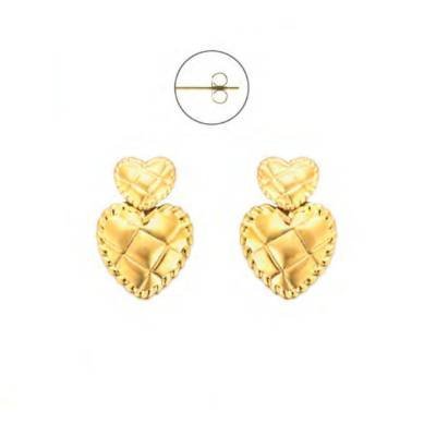 4Us Cesare Paciotti - Orecchini Cuore - Acciaio