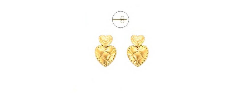 4Us Cesare Paciotti - Orecchini Cuore - Acciaio