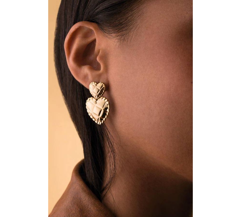 4Us Cesare Paciotti - Orecchini Cuore - Acciaio