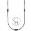 4Us Cesare Paciotti - Collana Uomo - Acciaio - Targhette