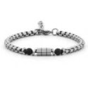 4Us Cesare Paciotti - Bracciale Uomo - Acciaio - Onyx