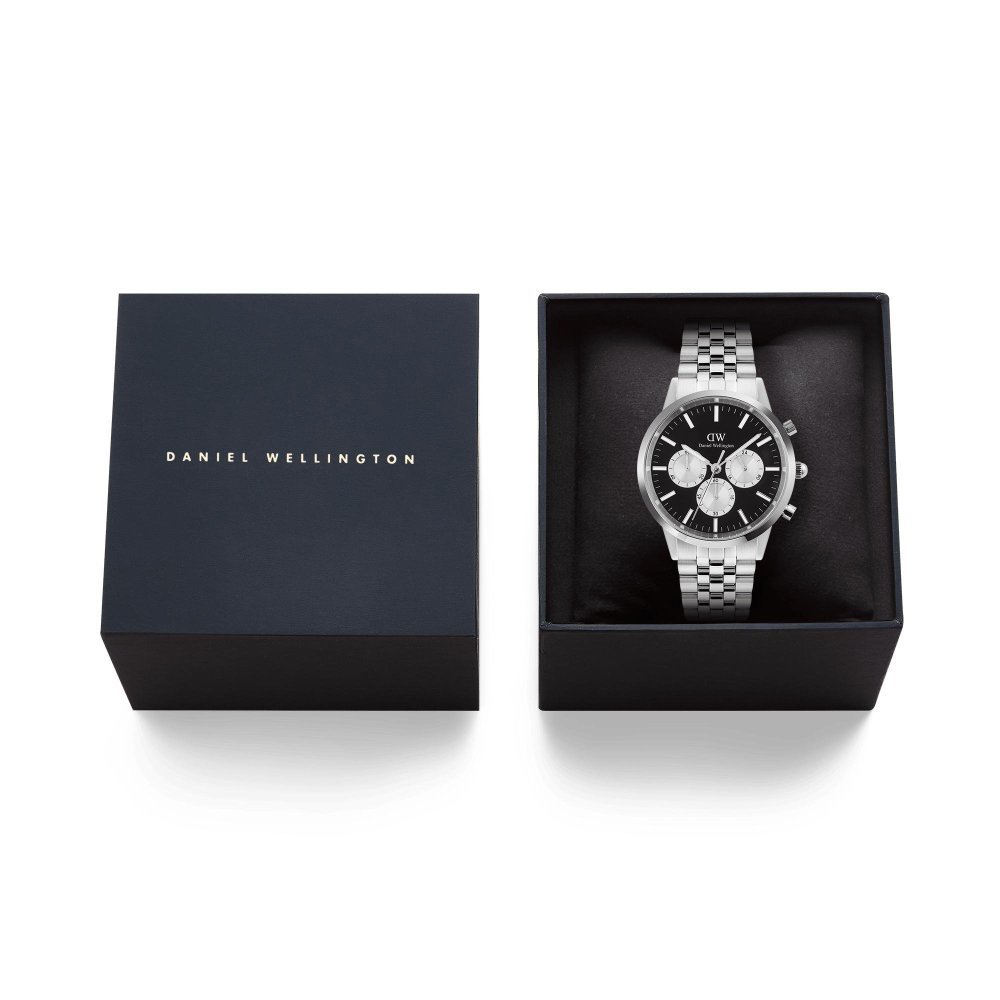 Daniel Wellington - Iconico Cronografo - Acciaio Inossidabile - Argento