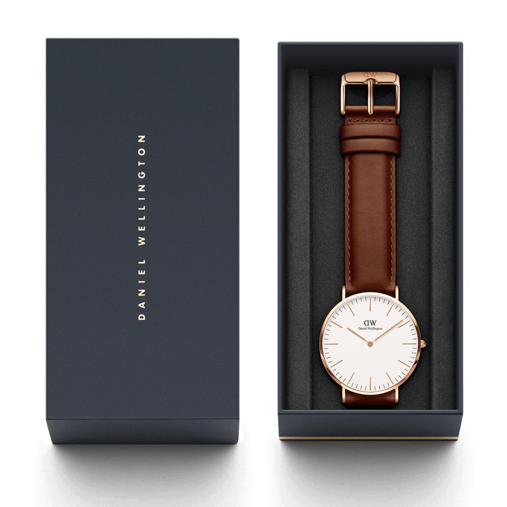 Daniel Wellington - Classico St Mawes - Oro Rosa - Pelle