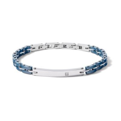 Comete Gioielli - Bracciale Acciaio - Ceramica Blu