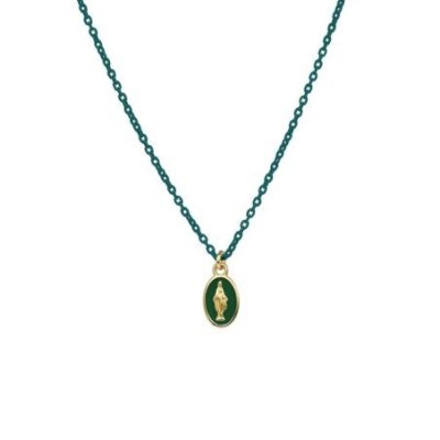 Rue Des Mille - Girocollo Madonna - Oro 18Kt - Smalto