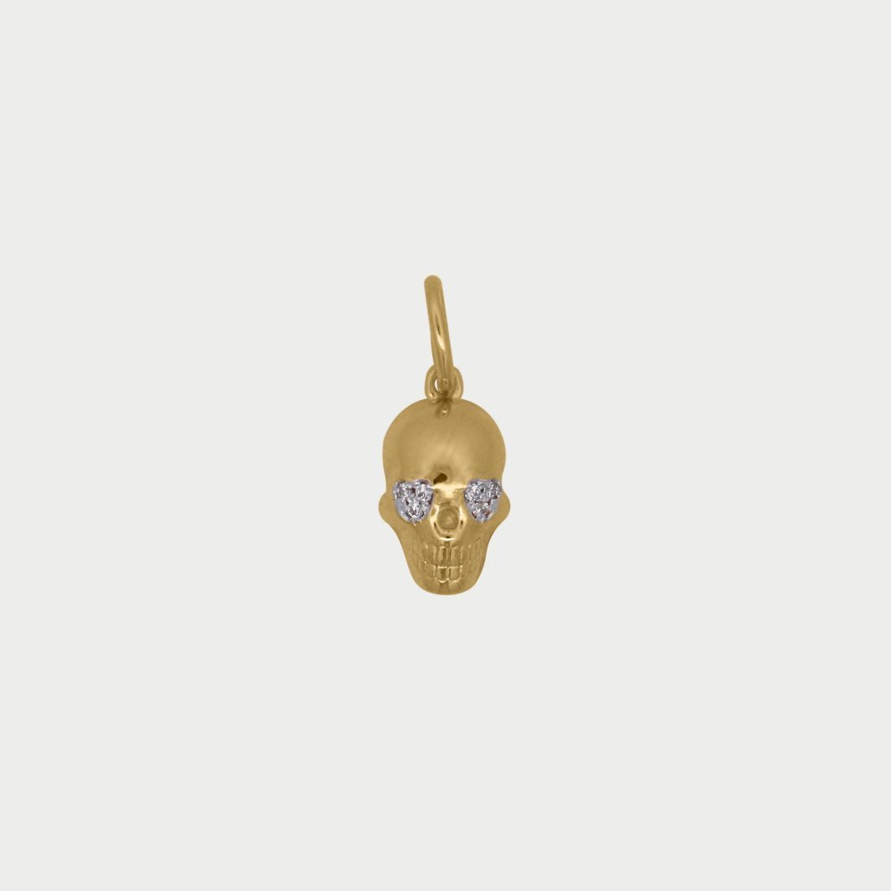 Rue Des Mille - Charm Skully - Argento 925 - Zirconi