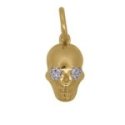 Rue Des Mille - Charm Skully - Argento 925 - Zirconi