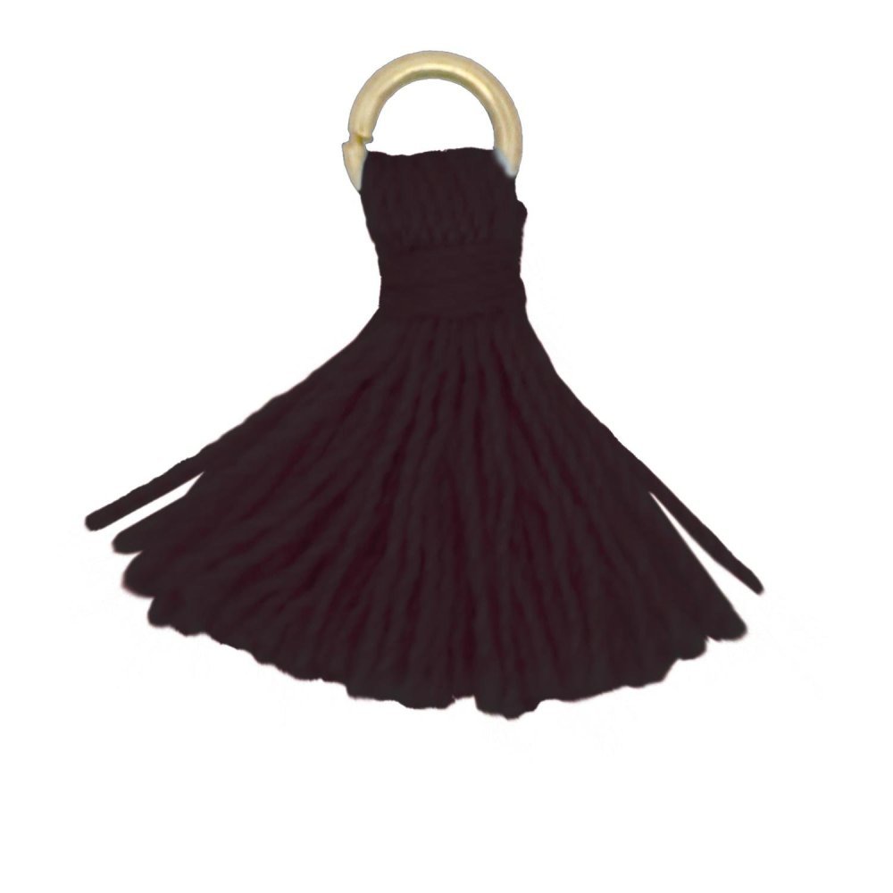 Rue Des Mille - Charm Nappa Nera - Tessuto - Argento