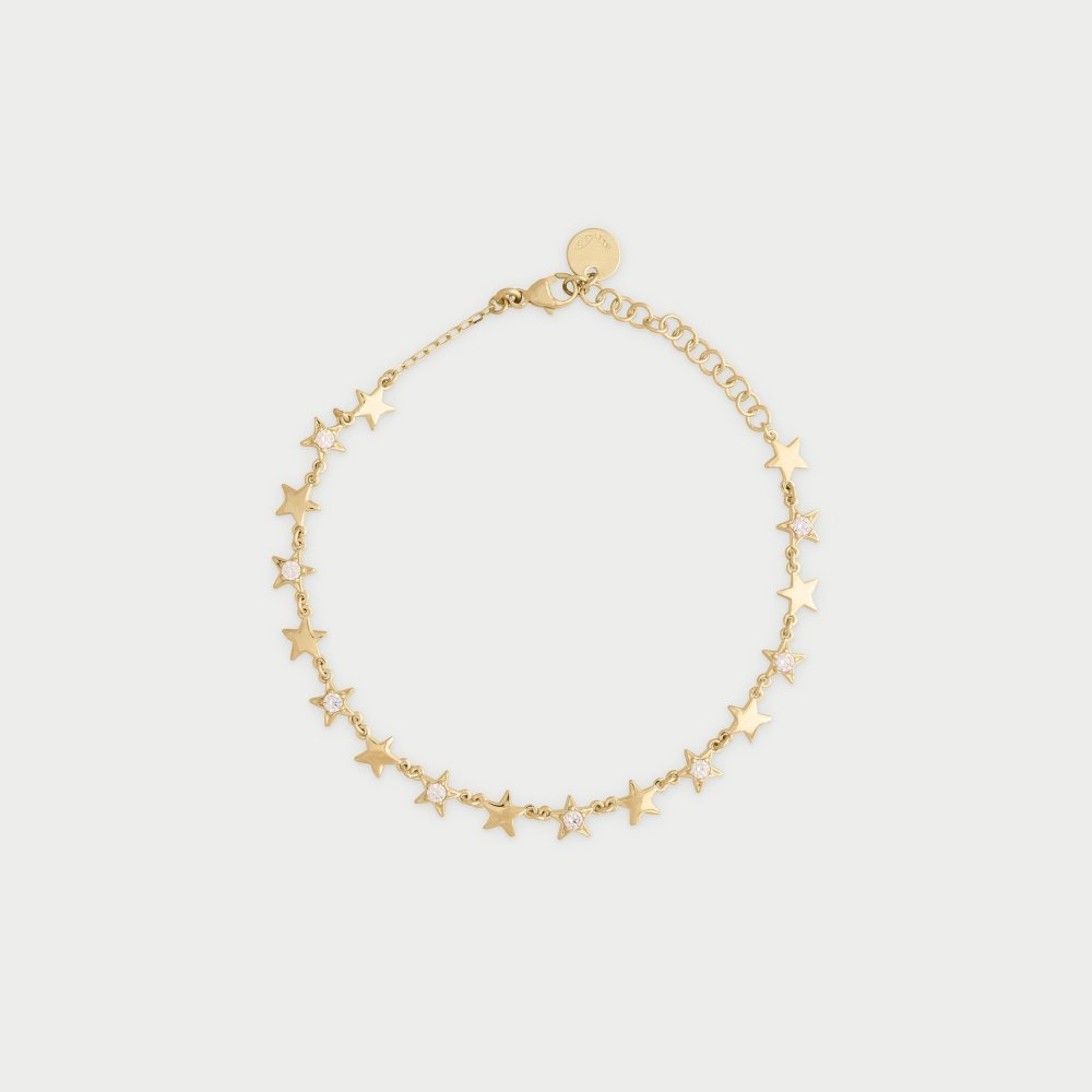 Rue Des Mille - Bracciale Con Stelle - Argento 925 - Placcatura