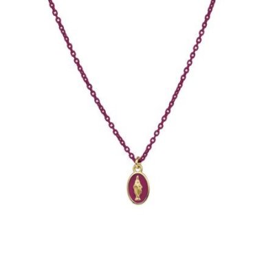 Rue Des Mille - Girocollo Madonna - Oro 18Kt - Smalto
