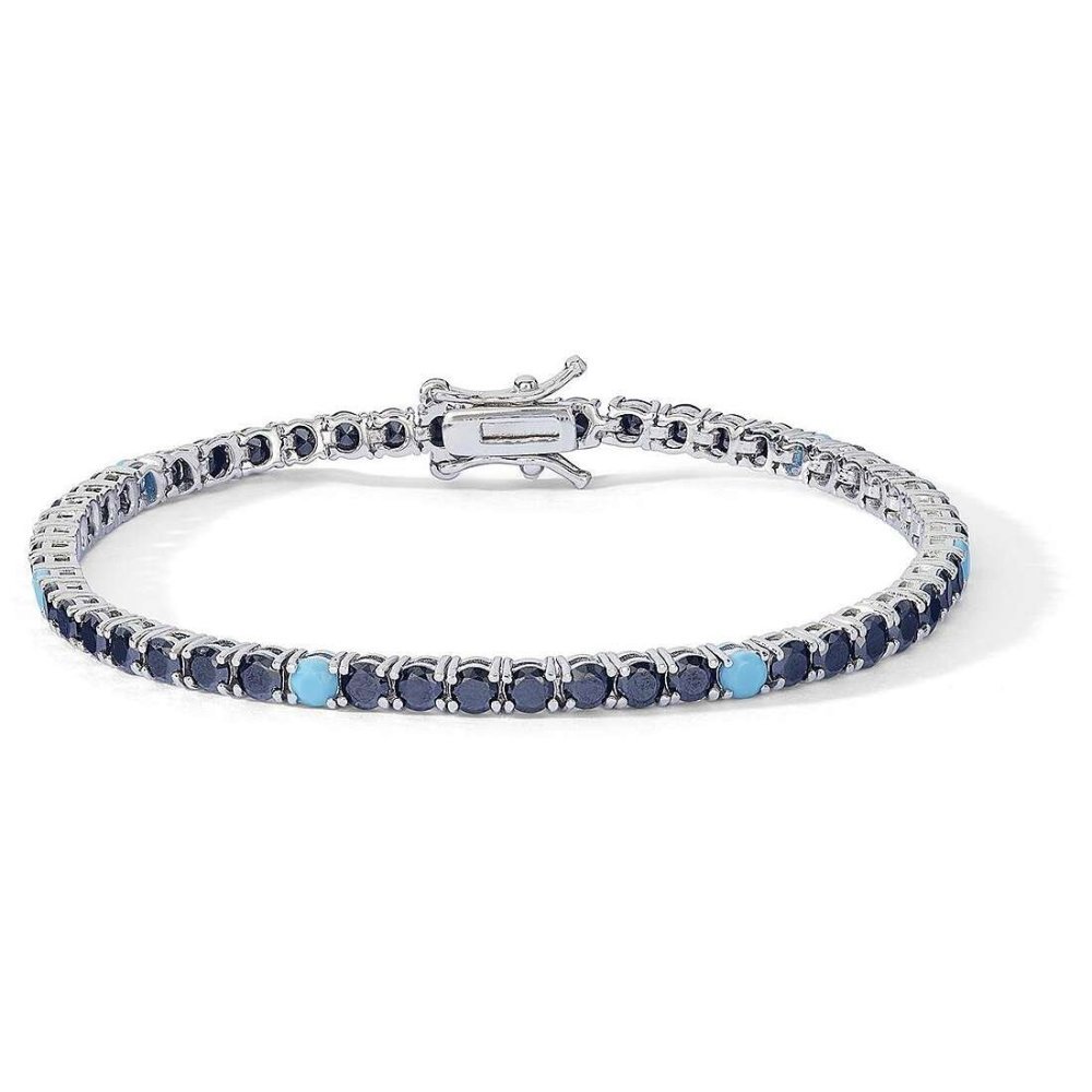 Comete Gioielli - Bracciale Uomo - Argento 925 - Zirconi