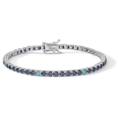 Comete Gioielli - Bracciale Uomo - Argento 925 - Zirconi