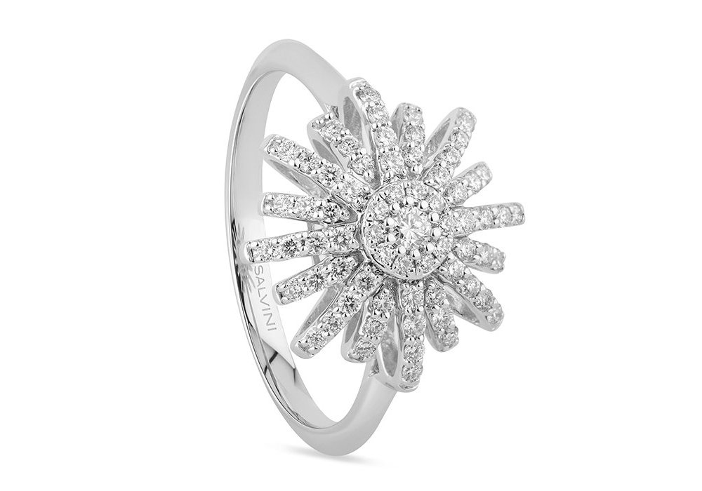 Salvini - Anello Sole S - Oro Bianco - Diamante