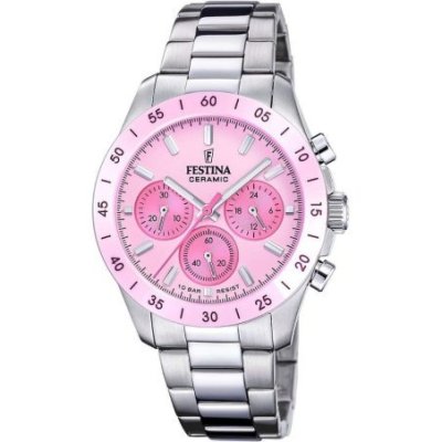 Festina - Orologio Cronografo Donna - Ceramic Rosa