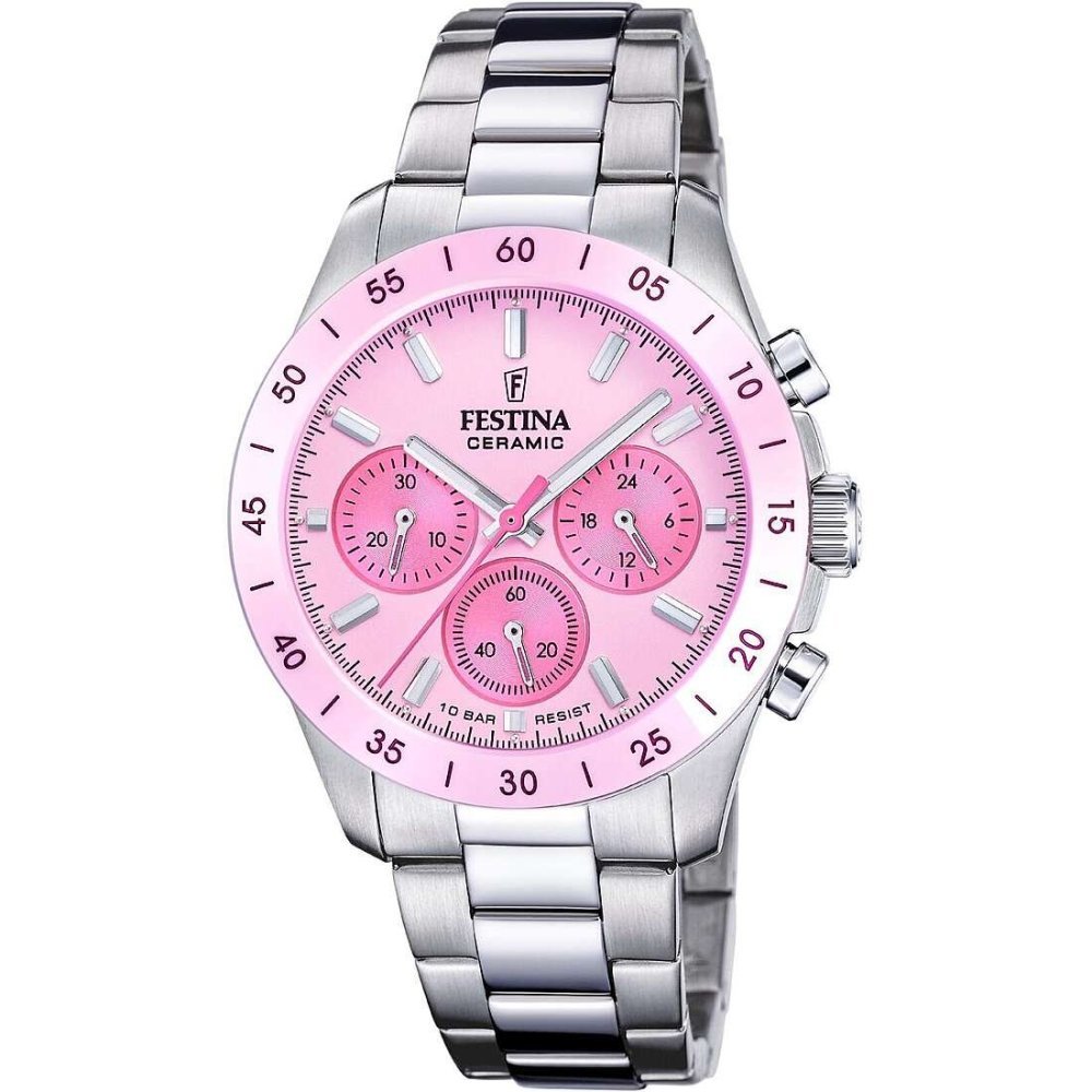 Festina - Orologio Cronografo Donna - Ceramic Rosa