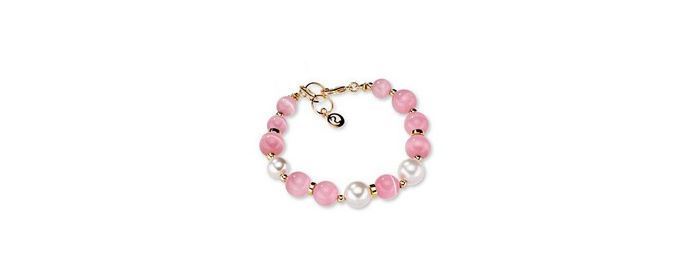 Sovrani - Bracciale Donna - Perle Rosa - Oro