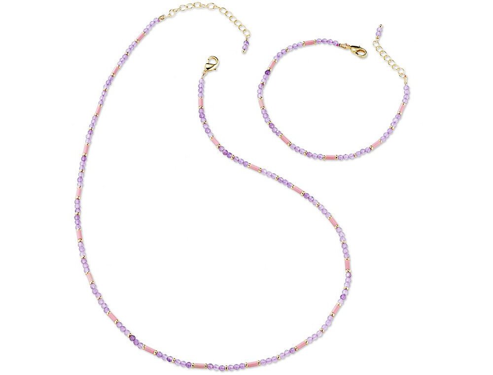 Sovrani - Collana Sharlin - Ametista - Oro