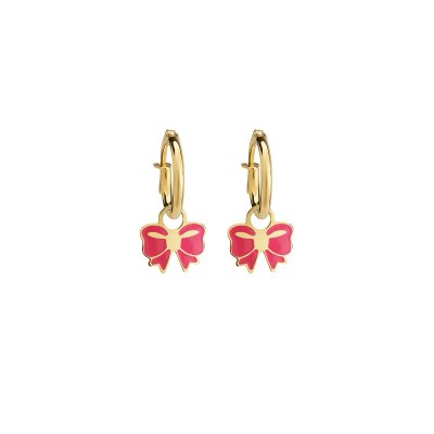 Le Bebè - Orecchini Toys Fiocco - Oro Giallo - Smaltato