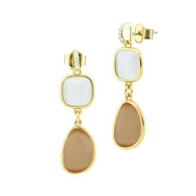 Boccadamo - Orecchini Placcati - Cristalli Rosa