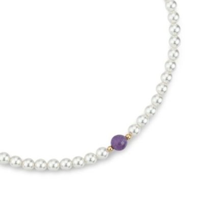 Boccadamo - Girocollo Ametista - Argento - Oro Giallo