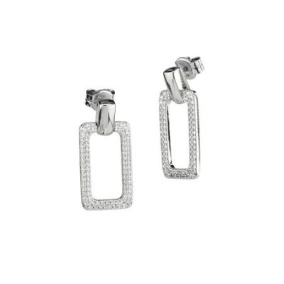 Boccadamo - Orecchini Rettangoli - Argento - Zirconi