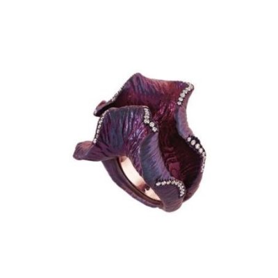 Chantecler - Anello Mediterranea - Titanio - Diamanti